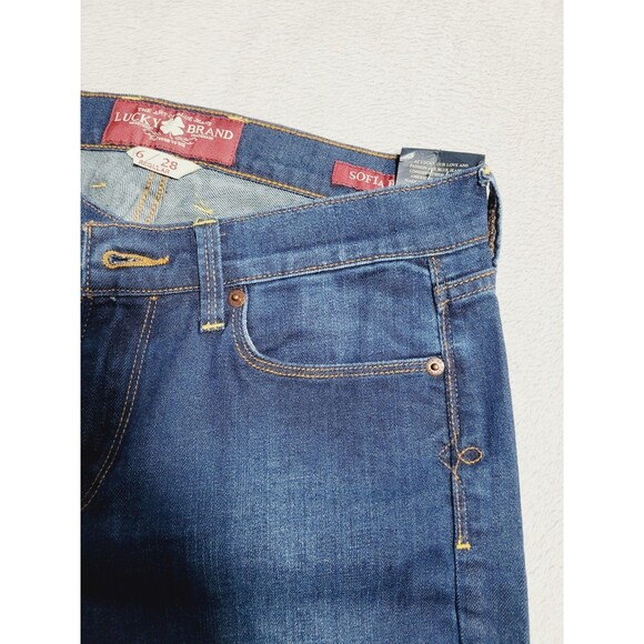 Lucky Brand Women’s Sofia Boot Jeans Size 6/28 Dark Wash 32” Inseam Bootcut NWT - Picture 8 of 16